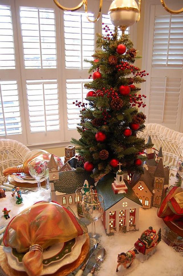christmas tree tabletop dept setting tablescapes table churches tablescape decorations decoration holiday entertaining festive trees decorating settings spode stemware luxury