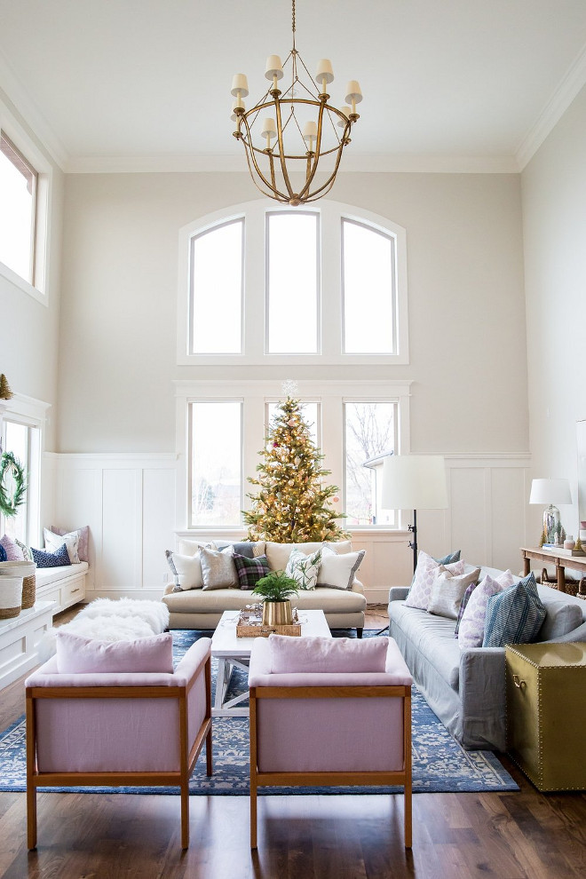christmas interior gray paint moore gentle mcgee decor benjamin styling decorating guide studio holiday gold