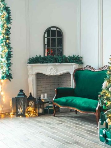 Living Room Ready For The Christmas Season