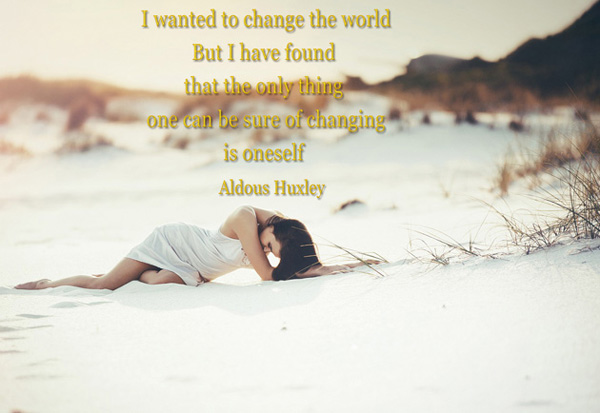 I wanted to change the world