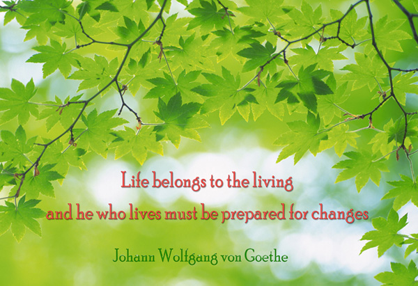 Life belongs to the living