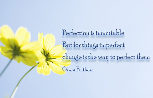 Perfection is immutable