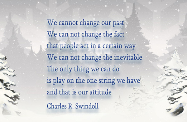 We cannot change our past