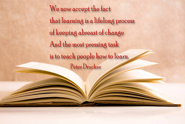 We now accept the fact that learning
