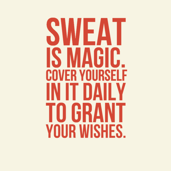 sweat is magic cover..