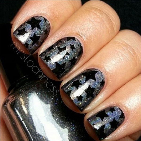 40 Beautiful Star Nail Art Designs And Ideas For 2019 - Gravetics
