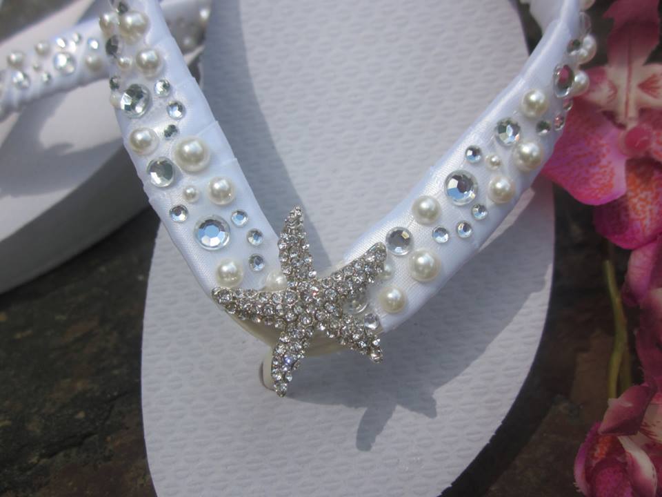 35 Stunning Beach Wedding Shoes for the Perfect Seaside Nuptials 13 Rhinestone Encrusted Starfish