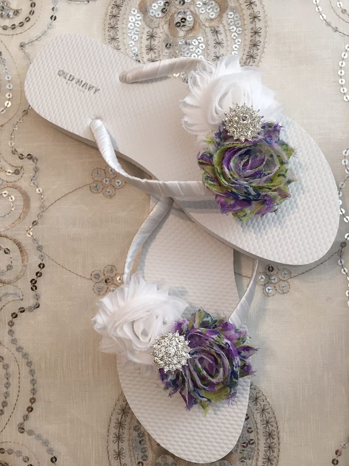 Victorian inspired Flip Flops