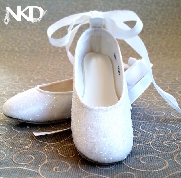 White Crystal Shoes