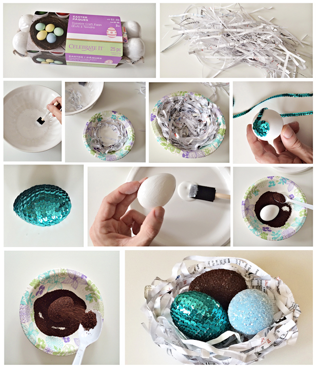 Easter is right around the corner! If you haven't spruced up your #home yet it’s time to make papier-mache bowls in the shape of bird #nests which are perfect for presenting your #Easter goodies.