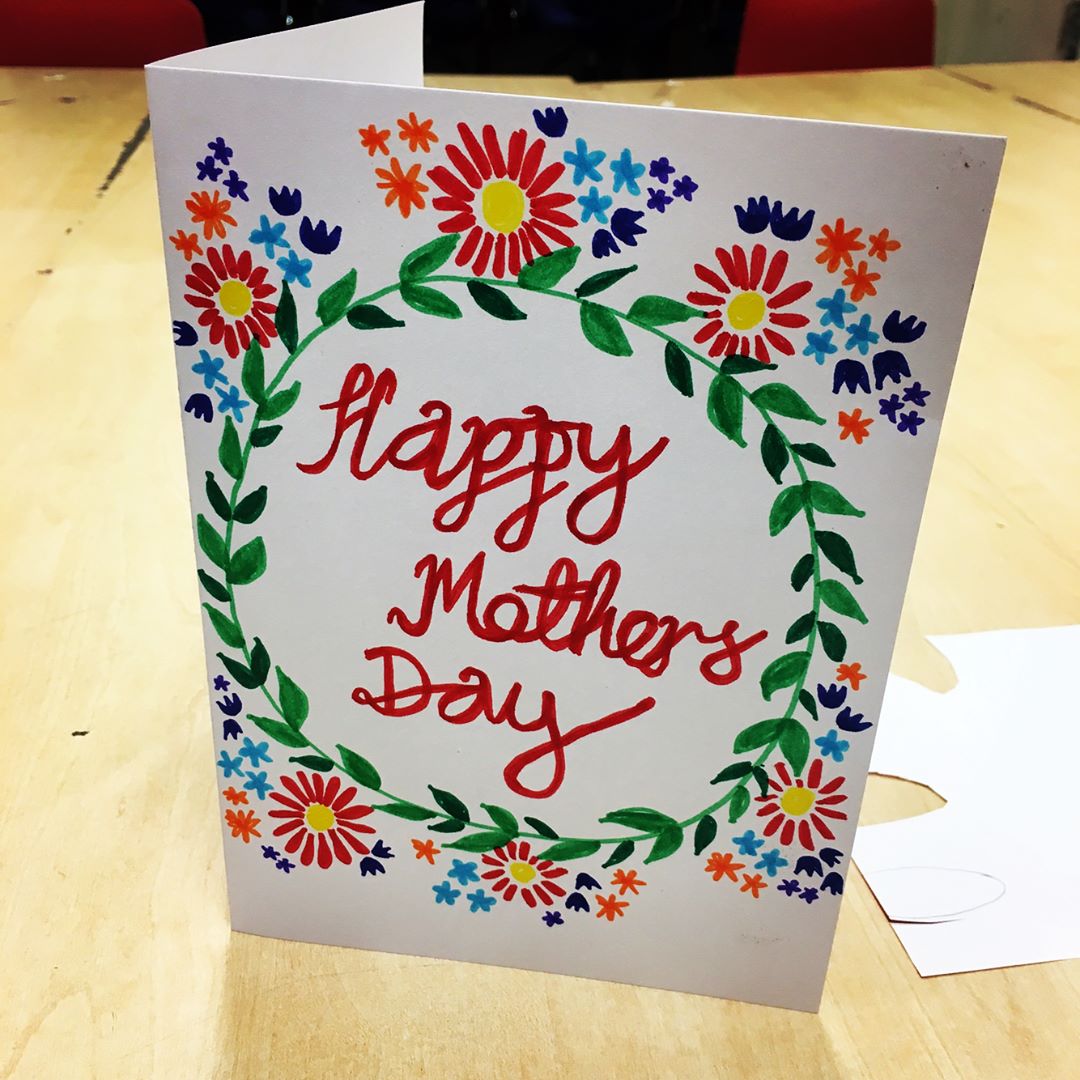 Example for work today #mothersday #mothersdaycrafts #papercraft