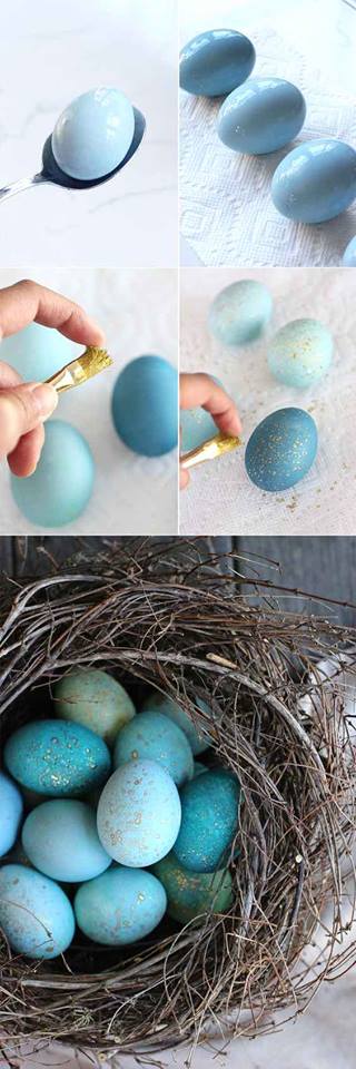 Have you ever made a birds nest with colourful eggs for Easter