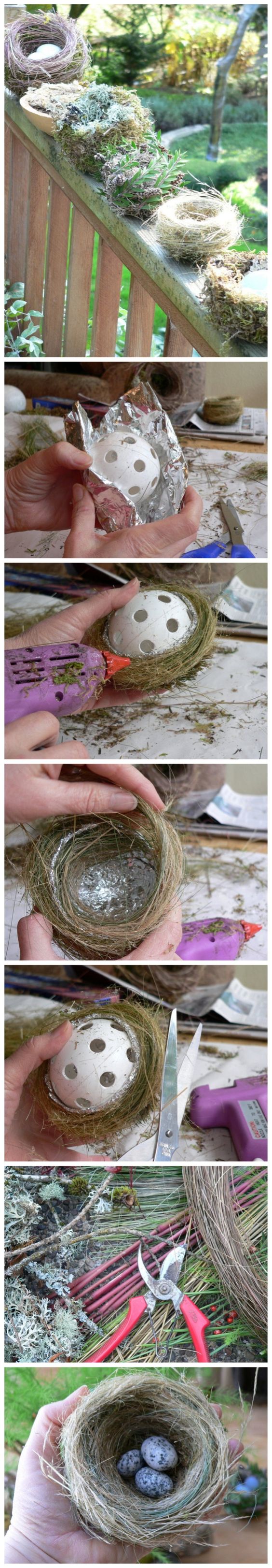 How to make a decorative bird nest