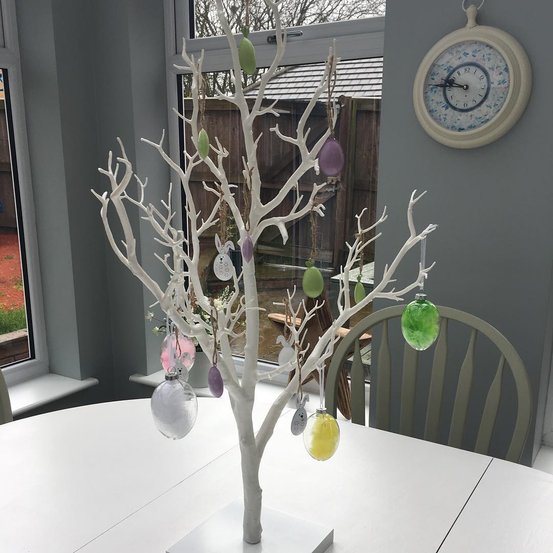 The #eastertree is up #myhome #mystyle #interiors #easterdecor