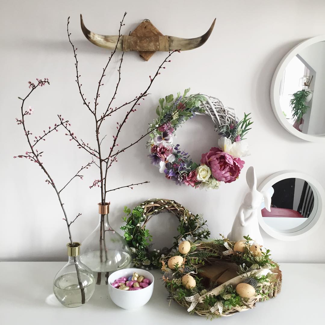 #homedecor #wreath #flowerwreath #handmade #decoration #composition #springdecor #easterdecor #easterwreath