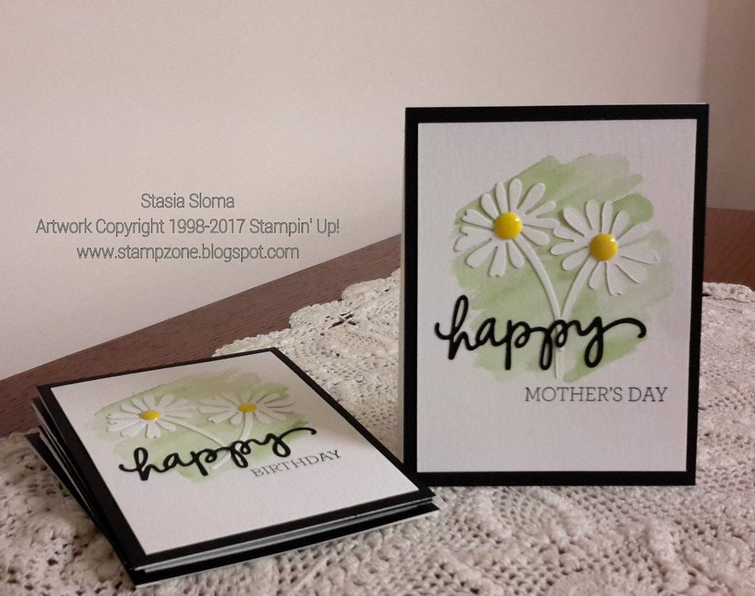 #papercrafts #stampinup #spellbinders #mothersday #mothersdaygifts #daisy #happyflowers