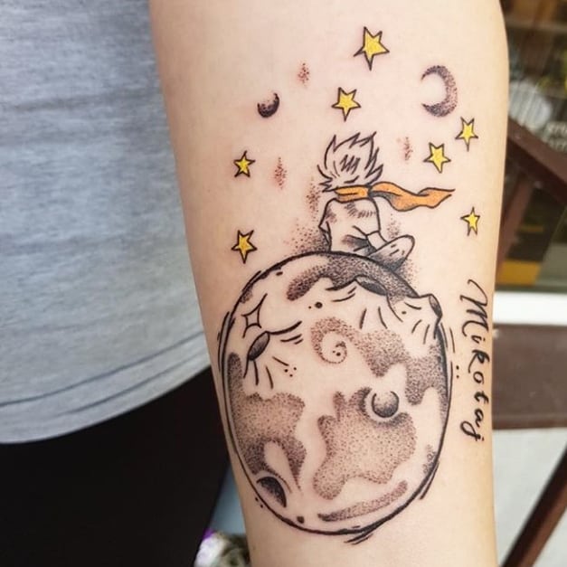 Little Prince Tattoos that Express Immense Love.