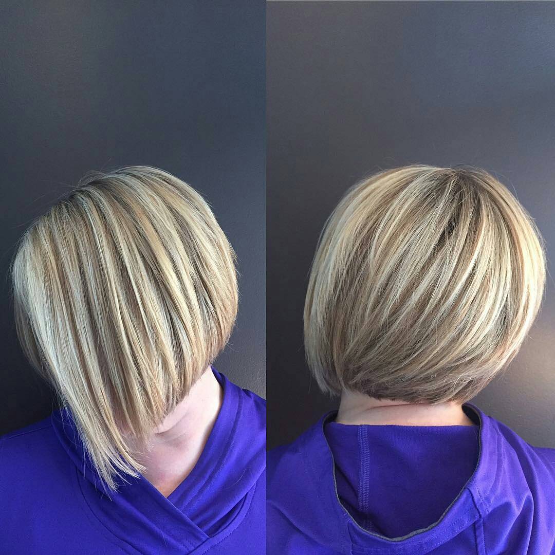 Brown Bob Hairstyles With Highlights And Lowlights