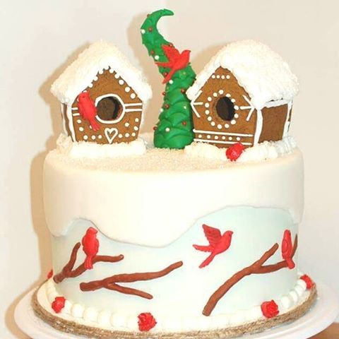 #christmascakes #homemadegingerbreadhouse #gingerbreadhouse #gingerbreadbirdhouse