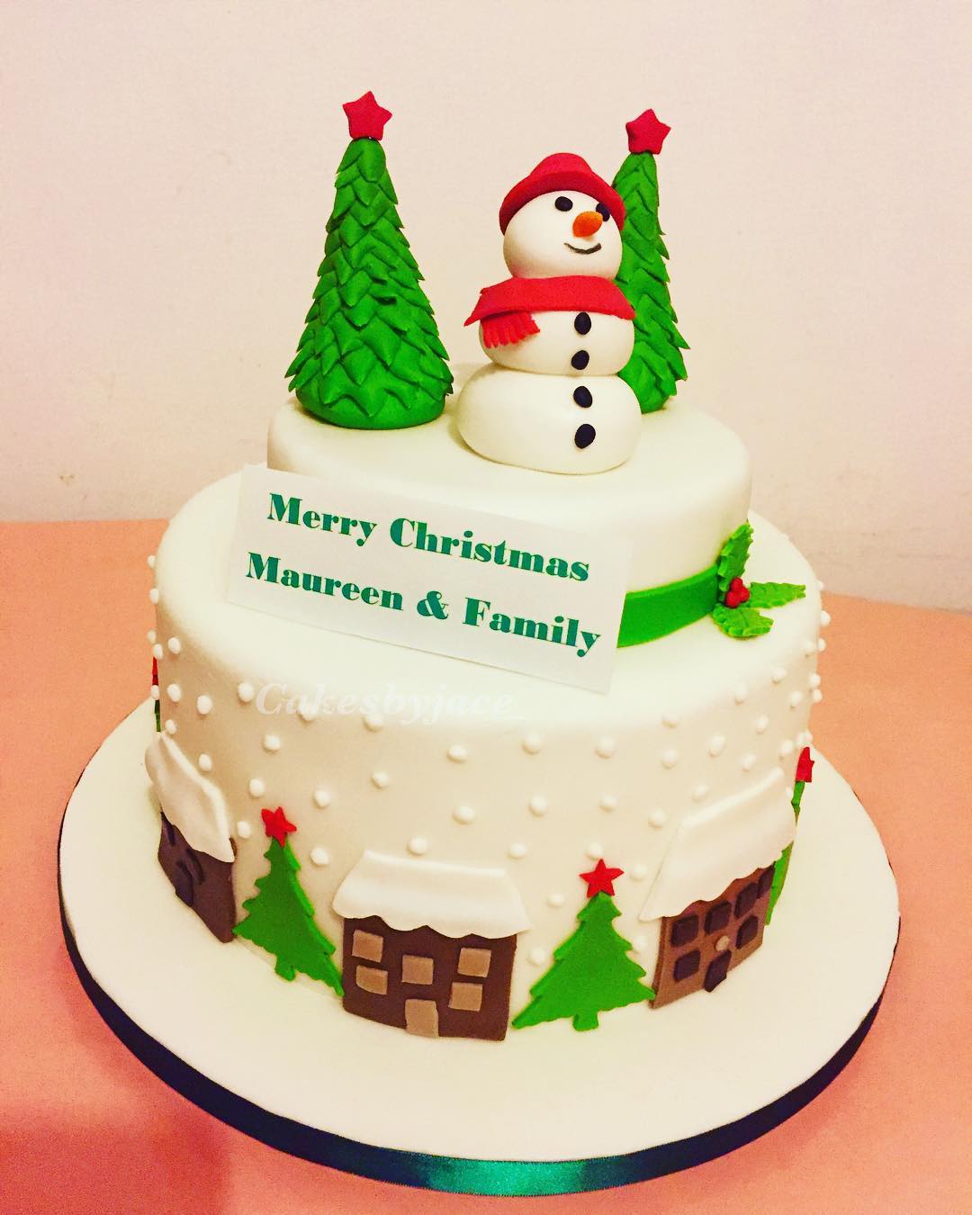 #christmascakes #instacake #cakesbyjace