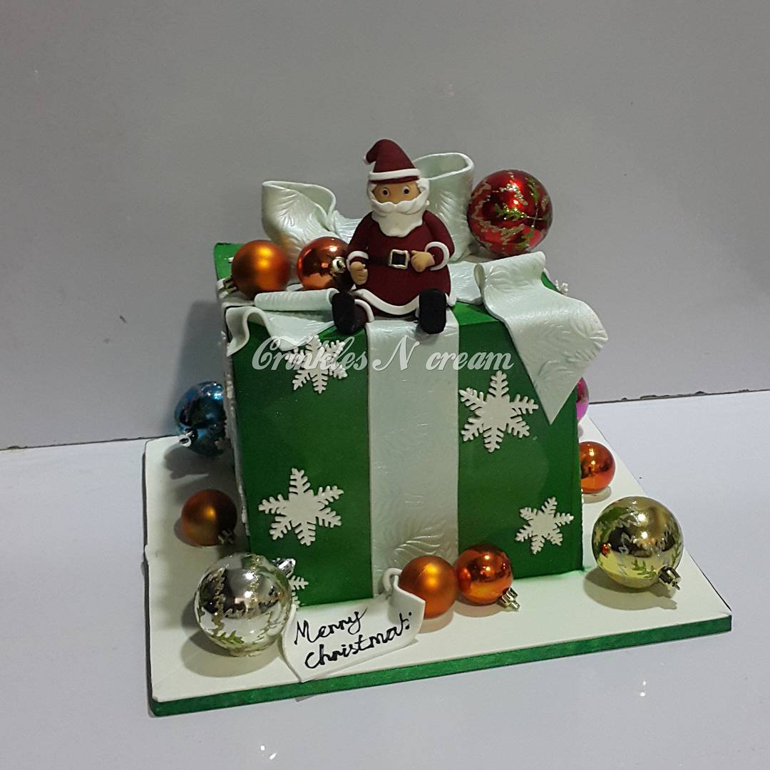 #christmascakes #santacake