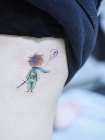 little prince #tattoo#tattoos#tattooing#tattoowork#tattooart#colortattoo#flowertattoo#littleprincetattoo #littleprince