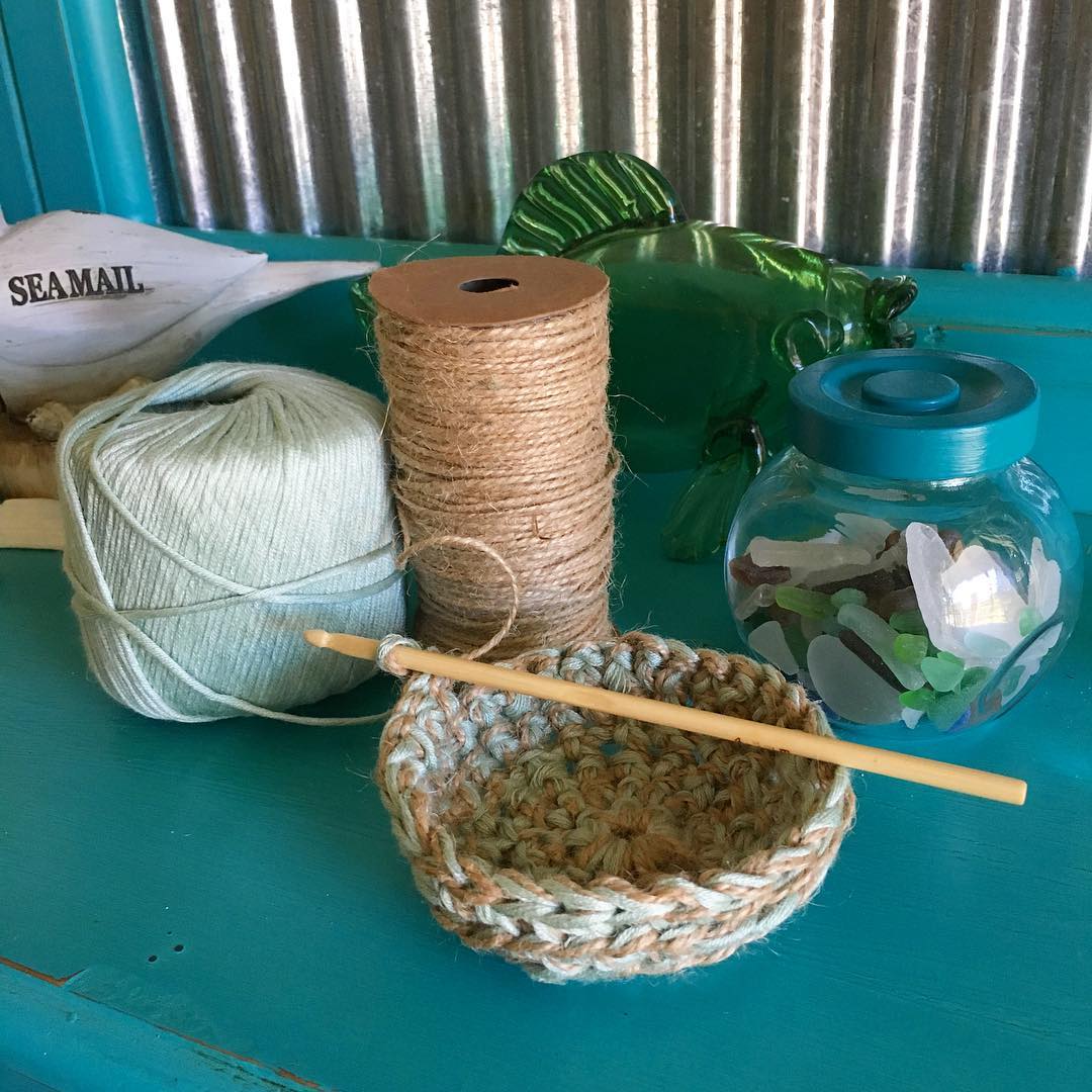 #natural #hemp #bamboo #handcrafted #beachcraft #coastaldecor #crochetbasket #diy #oldschool