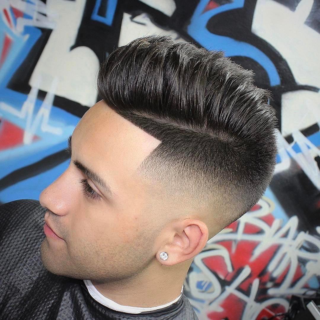 #pompadour #sidepart #fabe #sidecut #quiff #curlyfade