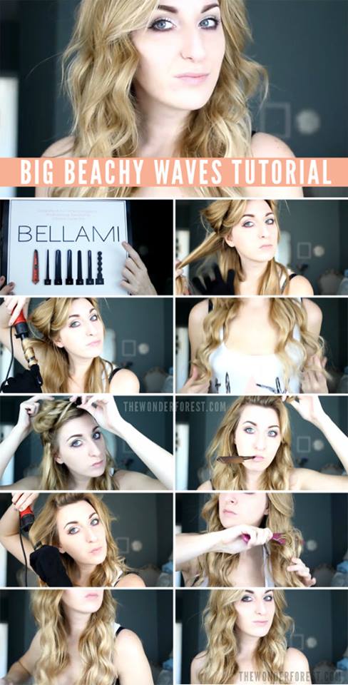 Big Beachy Waves Hairstyle Tutorial