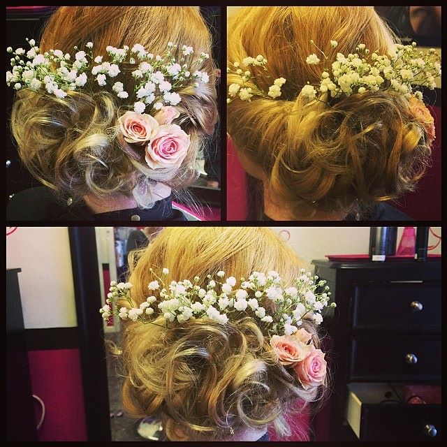 Bridal Hairstyle With Flowers