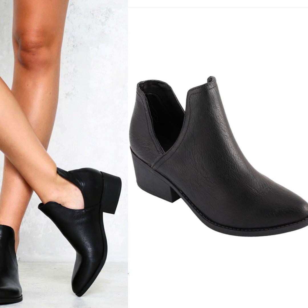 Cool Ankle Cut Out Boots #cutoutboots #ankleboots