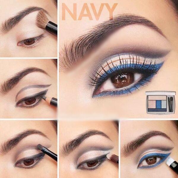 Navyblue Eye Makeup