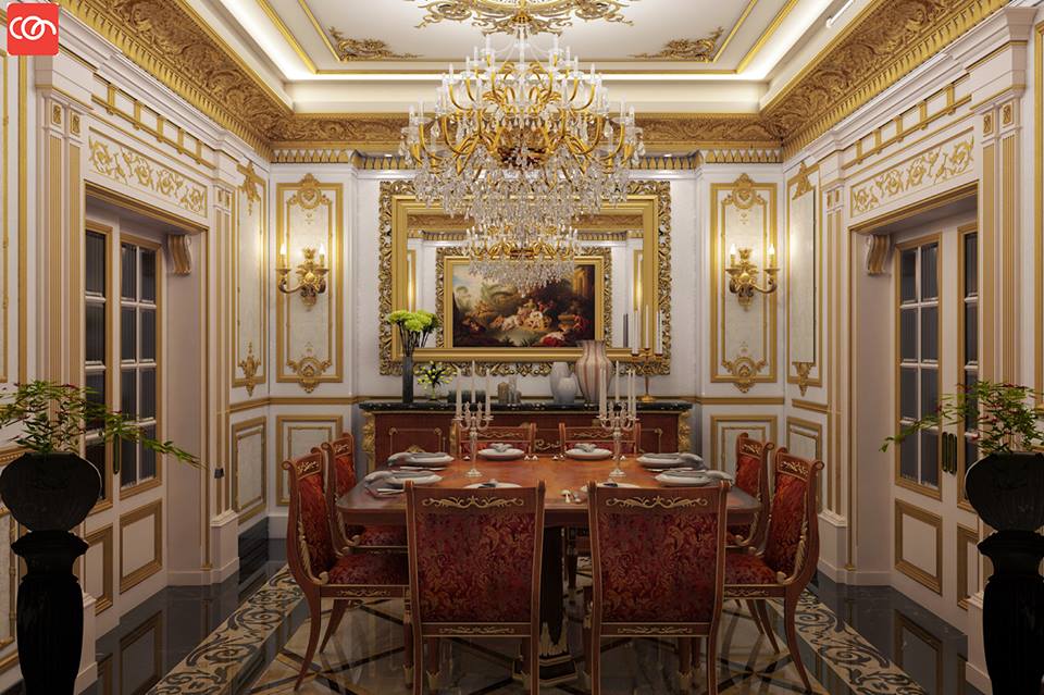 Royal Dining Room Decor Idea