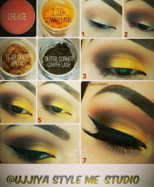 Shimmery Gold Makeup