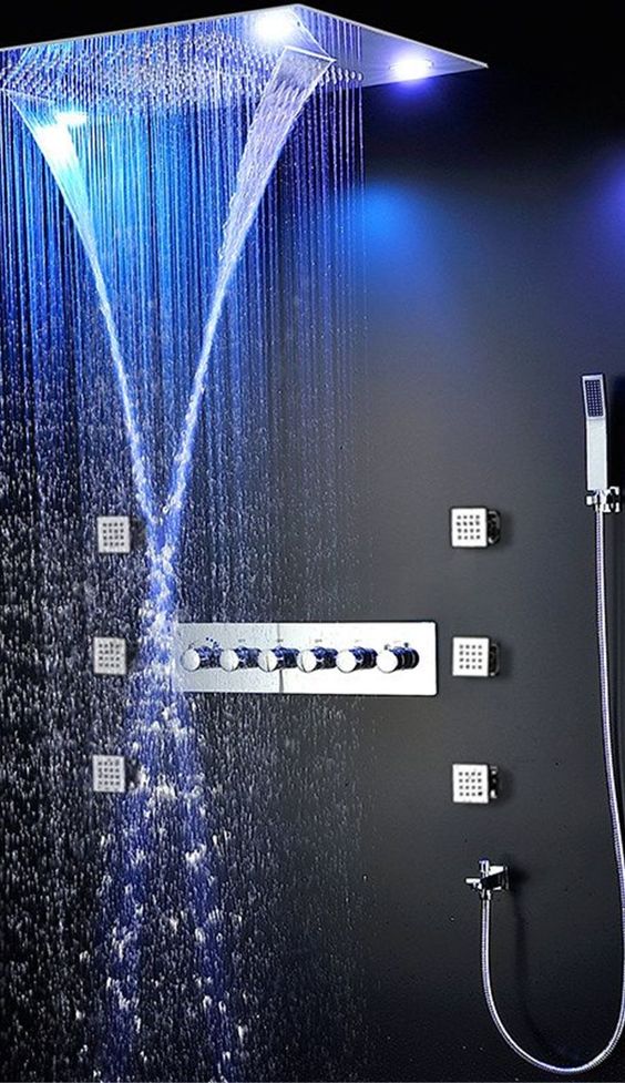 We carry the finest shower heads and total shower systems!