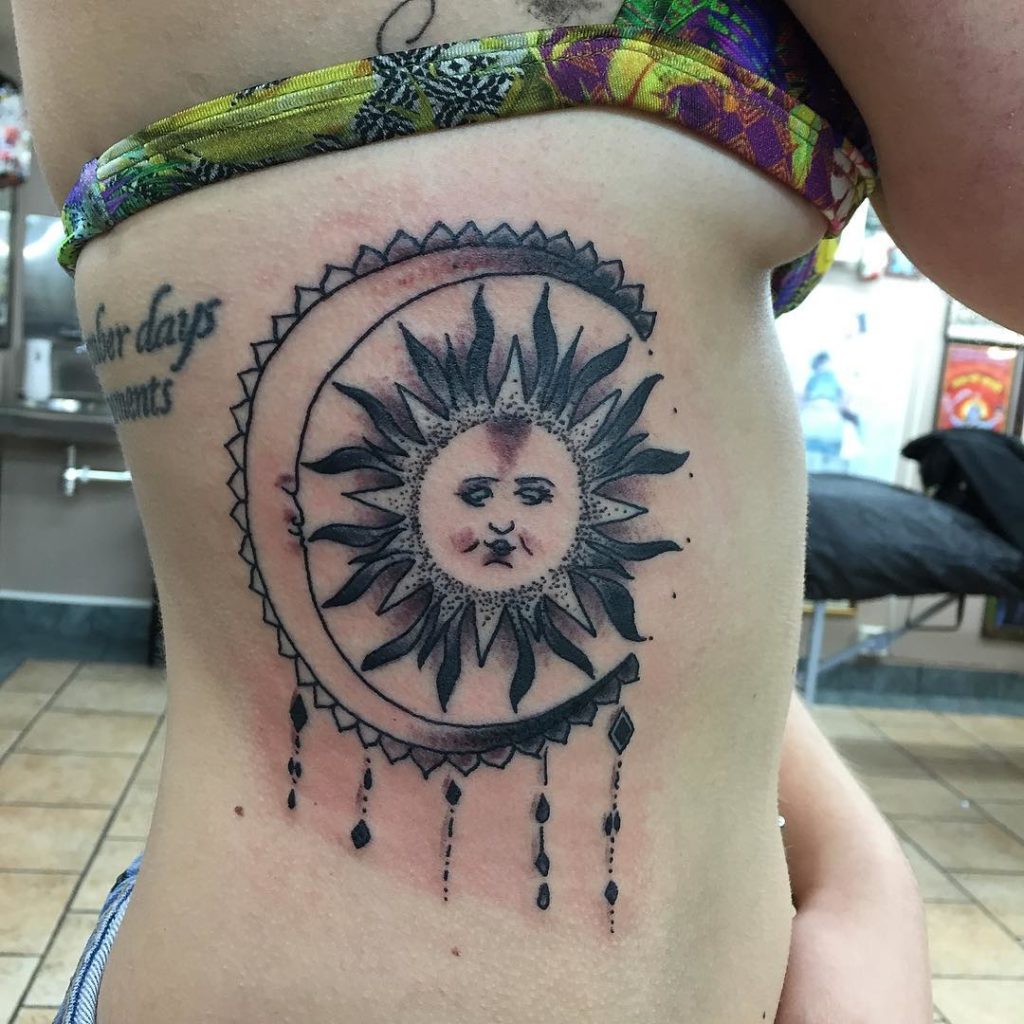 45 Exclusively Unique Sun Tattoo Ideas to Explore - Page 2 of 4 - Gravetics