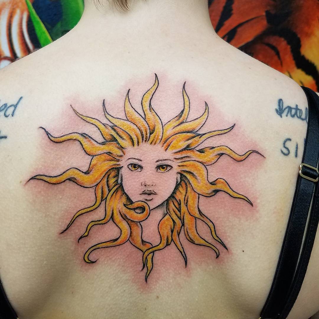 45 Exclusively Unique Sun Tattoo Ideas to Explore - Page 3 of 4 - Gravetics