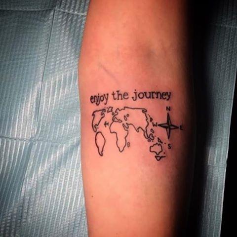 30 Attractive Travel Inspired Tattoos Designs to Flaunt ...