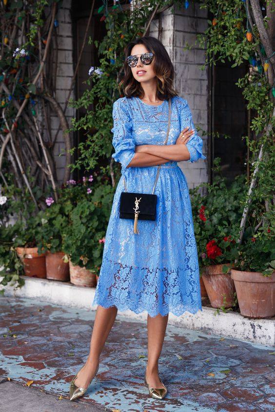 Best Sher Blue Midi Dress
