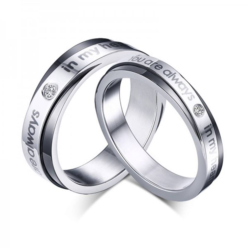 Best You Are Always In My Heart Perssonalized Couple Rings