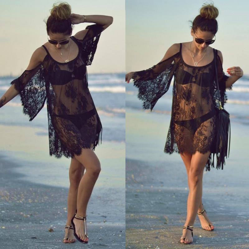 Black Sher Beach Dress