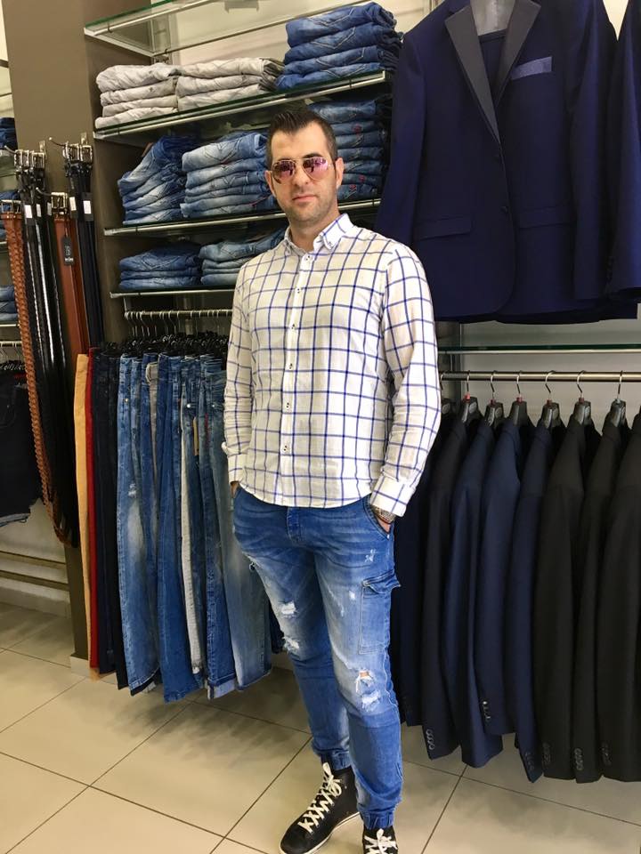 Check Shirt With Denim & Sneakers