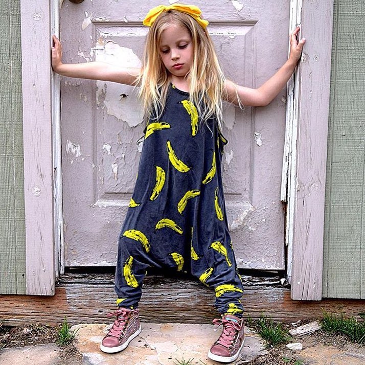 Cool Banana Print Outfit With Sneaker