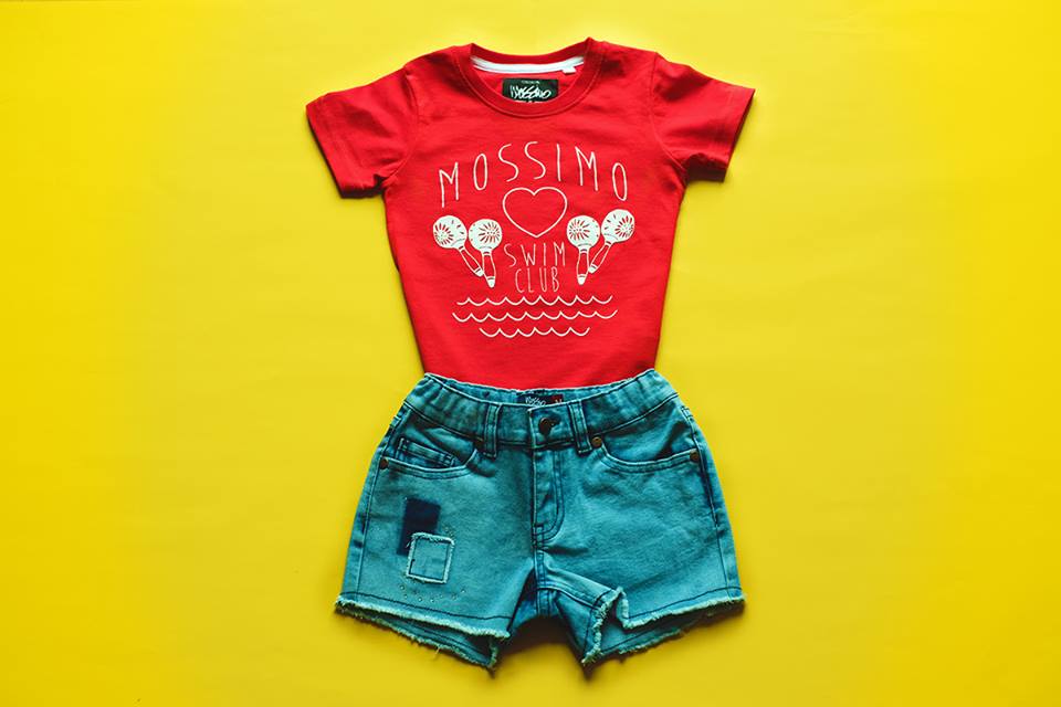 Cute Red T-Shirt With Denim Shorts