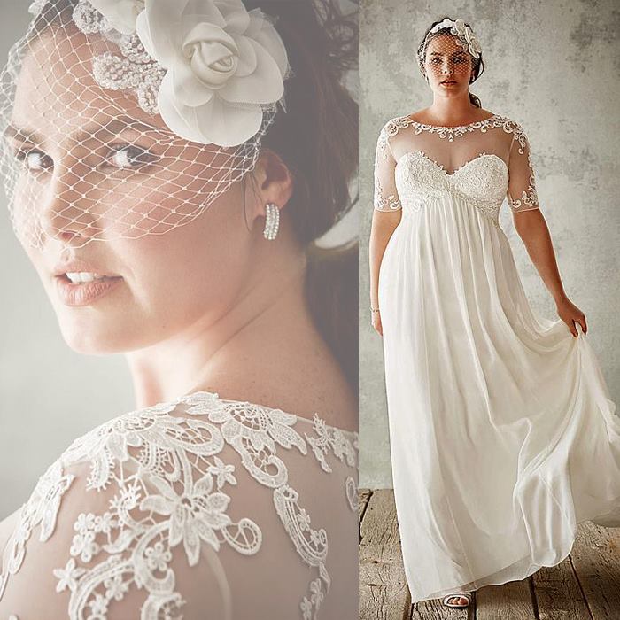 Flowing Tulle & Satin Sweetheart Neckline A-Line Plus Size Wedding Dress