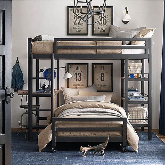 Industrial Style Teen Boy Room