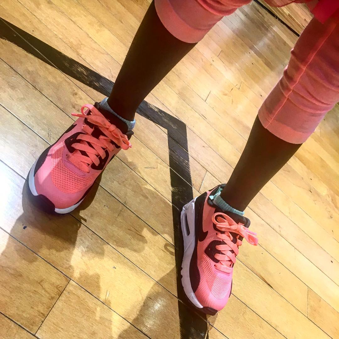Nice Pink Sneaker Girl