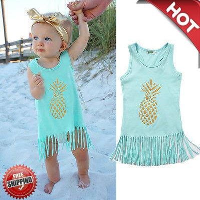 Pineapple Style Summer Dress
