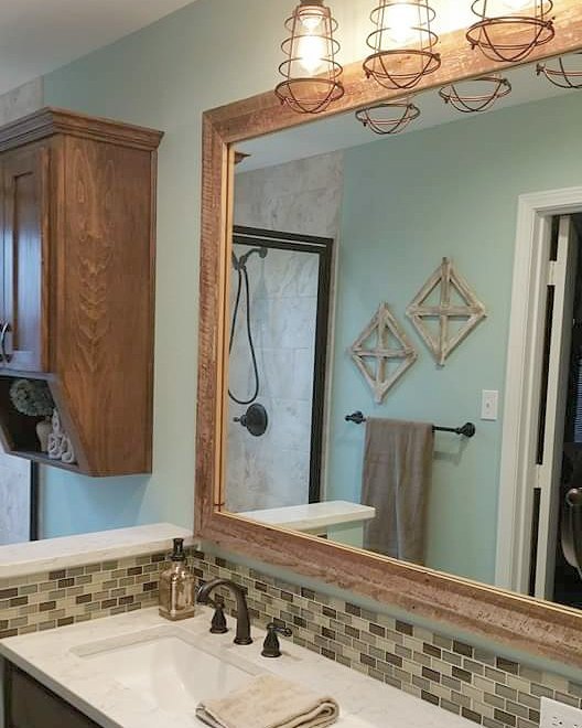 Rustic With Modern Touch Mirror