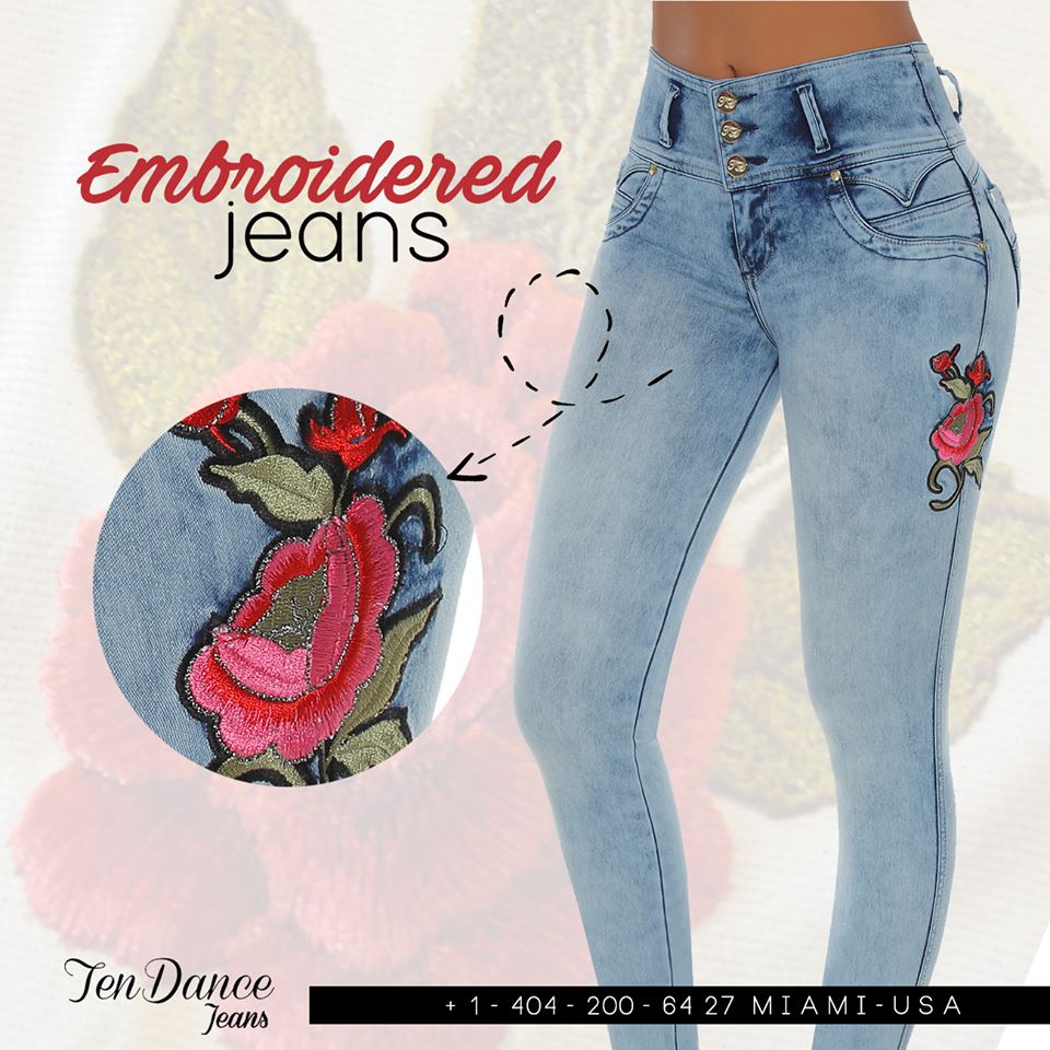 Summer Jeans With Patches And Embrodery